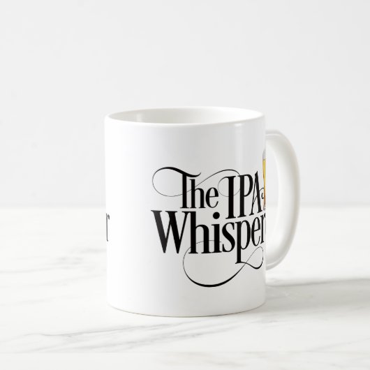 IPA Whisperer Coffee Tasse (VorderseiteRechts)