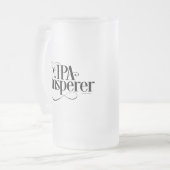 IPA Whisperer Mattglas Bierglas (Vorderseite Links)