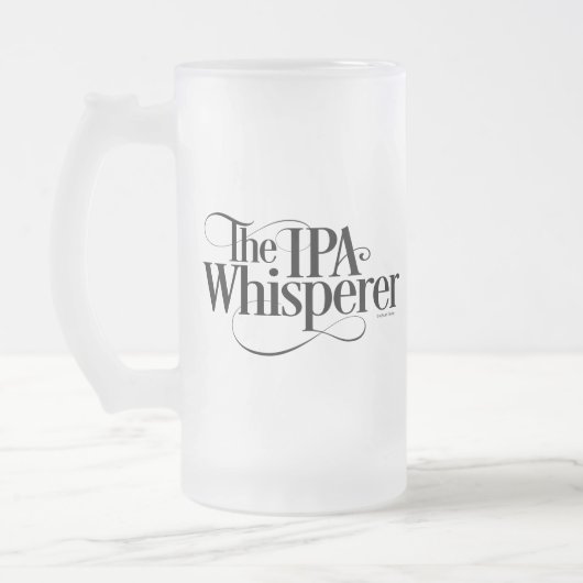 IPA Whisperer Mattglas Bierglas (Links)