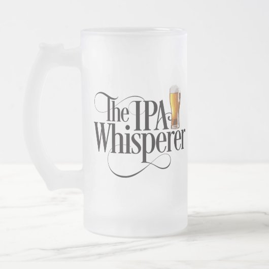 IPA Whisperer Mattiert Glass Beer Tasse (Links)
