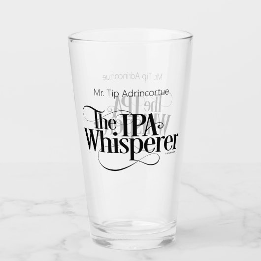 IPA Whisperer (personalisiert) Glas (Vorderseite)