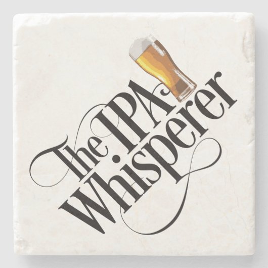 IPA Whisperer Stone Untersetzer (Vorderseite)