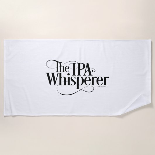 IPA Whisperer Strandtuch (Vorderseite)