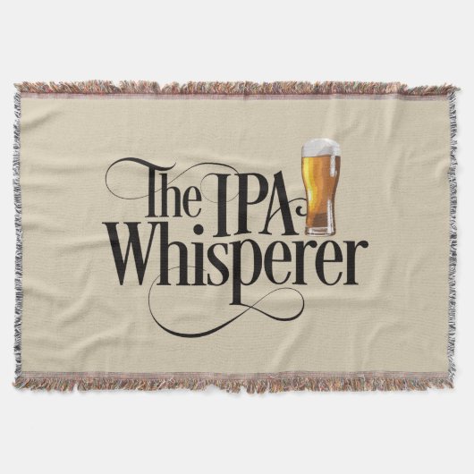 IPA Whisperer Throw Blanket Decke (Vorderseite)
