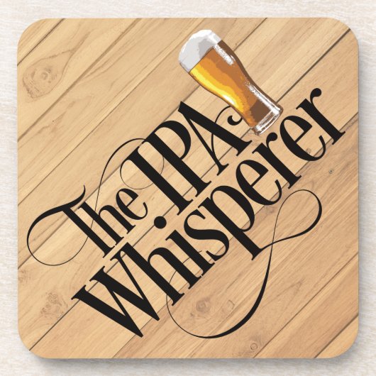 IPA Whisperer-Untersetzer Getränkeuntersetzer (Vorderseite)