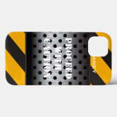 iPad Air Hüllen | Bauzone | Gelb, schwarz (Rückseite (Horizontal))