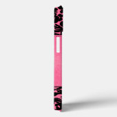 IPad Air Hüllen für Schwarz-Rosa-Damast (Rückseite / Rechts)