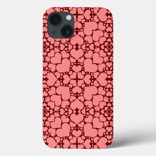 iPad Air Hüllen "Playful Hearts - Pink & Red" (Rückseite)