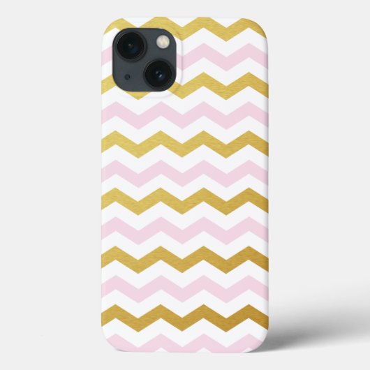 iPad-Fall für Zickzack Gold und Rosa Muster Case-Mate iPhone Hülle (Rückseite)