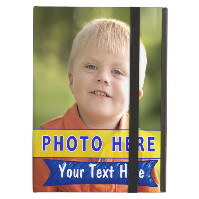 iPad Foto-Kasten-Abdeckung, 2 FOTOS auf iPad Air (Vorderseite Geschlossen)