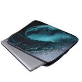 iPad-Hülle mit Ozeanwellen-Design Laptopschutzhülle (Vorne Knopf)