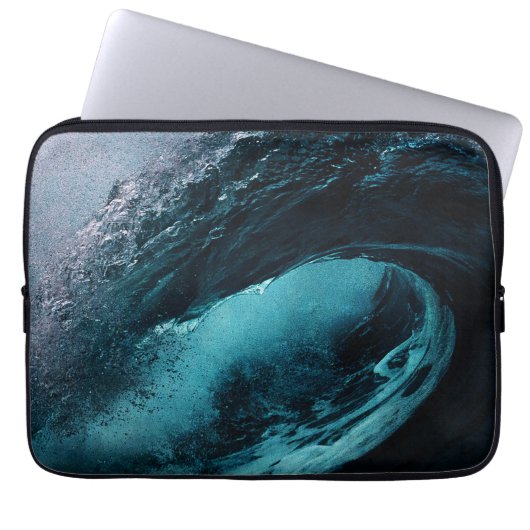 iPad-Hülle mit Ozeanwellen-Design Laptopschutzhülle (Vorderseite)