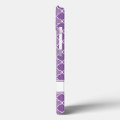 iPad Individuelle Name Lila Quatrefolienmuster Case-Mate iPhone Hülle (Rückseite / Links)