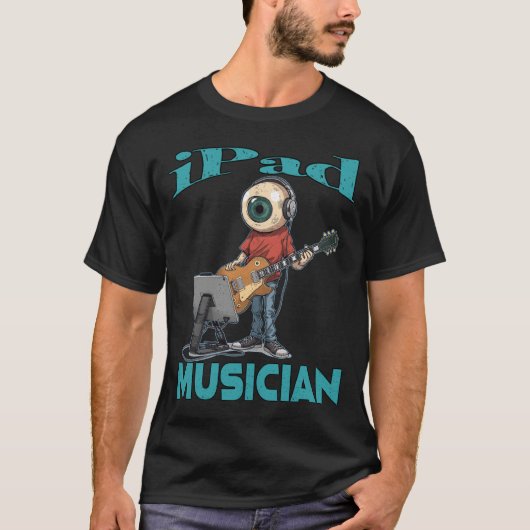 Ipad Musiker Augapfel T-Shirt (Vorderseite)