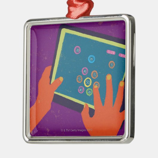 iPad Ornament Aus Metall (Links)