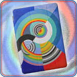 iPAD - Rythme n°3 (1938) von Robert Delaunay iPad Pro Cover<br><div class="desc">Dieses iPad Gehäuse mit dem farbenfrohen abstrakten Titel "Rythme n°3 (1938)",  Teil seiner "Rythme" Serie,  mit kräftigen Farben und geometrischen Formen. Möglicherweise sind mehrere Fallgrößen verfügbar. → Personalisieren Sie den Text (Name oder Firmenname usw.),  ein Logo oder ein anderes Bild usw. Macht ein großartiges und farbenfrohes Geschenk.</div>