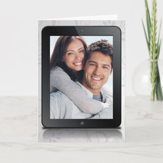 IPad Save the Date Karte (Vorderseite)
