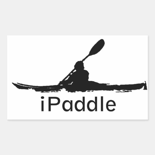 iPaddle Rechteckiger Aufkleber (Vorderseite)