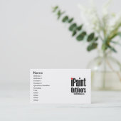 iPaintOutdoors Karte (Stehend Vorderseite)