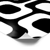 Ipanema Beach - Black and white Poster (Ecke)