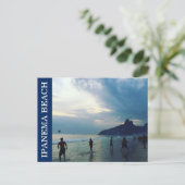 Ipanema Beach Futbol Postkarte (Stehend Vorderseite)