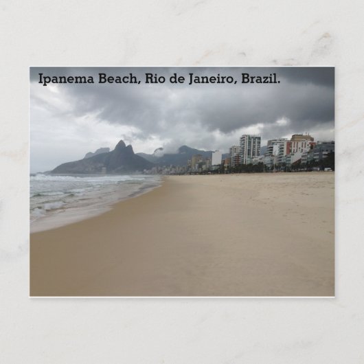 Ipanema Beach, Rio de Janeiro, Brasilien. Postkarte (Vorderseite)