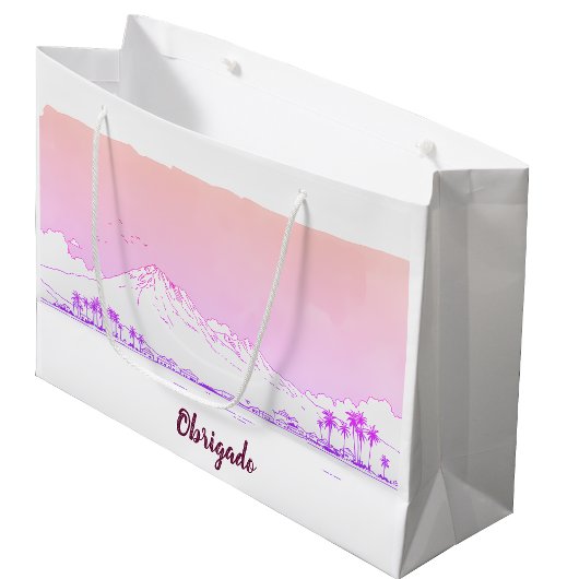 Ipanema Beach Sunset Obrigado Tropical Gift Große Geschenktüte