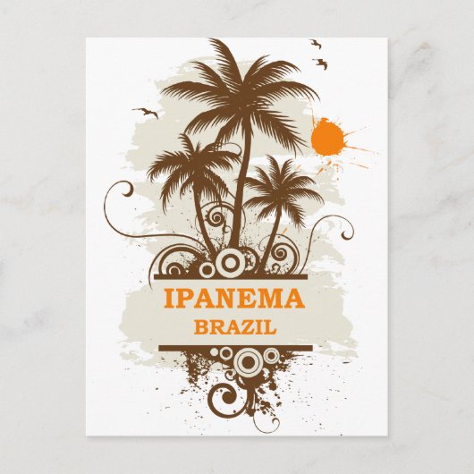Ipanema Brasilien Postkarte (Vorderseite)