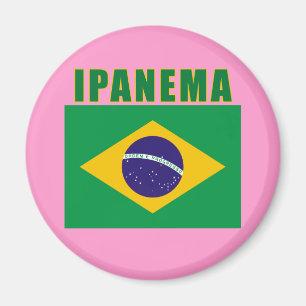 IPANEMA Brazil Beach Tshirts, Geschenke Magnet