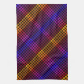 Ipanema färbt Kreise auf schwarz, bildet Quadrate Geschirrtuch (Vertikal)