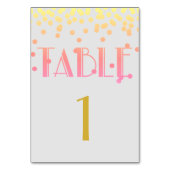 Ipanema Flamingo Polka Dot Dusche Tischnummer (Vorderseite)