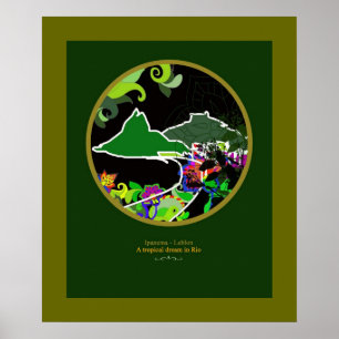 Ipanema für Mauern Poster