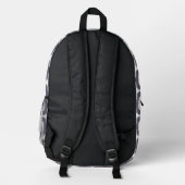 Ipanema-Gehmuster, Strandmuster, Brasilien Bedruckter Rucksack (Rückseite)