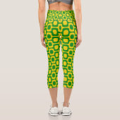 Ipanema-Gehmuster, Strandmuster, Brasilien Capri Leggings (Rückseite)