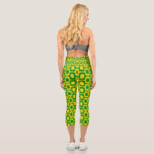 Ipanema-Gehmuster, Strandmuster, Brasilien Capri Leggings (Rückseite)