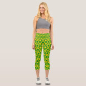Ipanema-Gehmuster, Strandmuster, Brasilien Capri Leggings (Vorderseite)