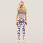 Ipanema-Gehmuster, Strandmuster, Brasilien Capri Leggings (Vorderseite)