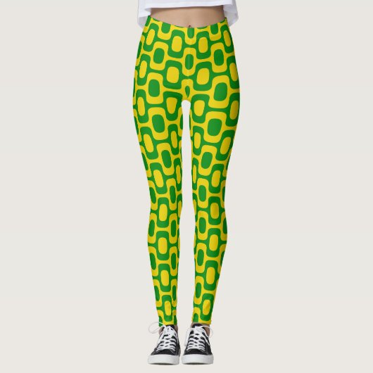 Ipanema-Gehmuster, Strandmuster, Brasilien Leggings (Vorderseite)