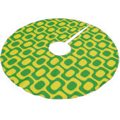 Ipanema-Gehmuster, Strandmuster, Brasilien Polyester Weihnachtsbaumdecke (Schrägansicht)