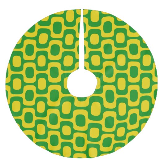 Ipanema-Gehmuster, Strandmuster, Brasilien Polyester Weihnachtsbaumdecke (Vorderseite)