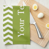 Ipanema Green Wave Zickzack anpassbar Geschirrtuch (Viertel Falte)