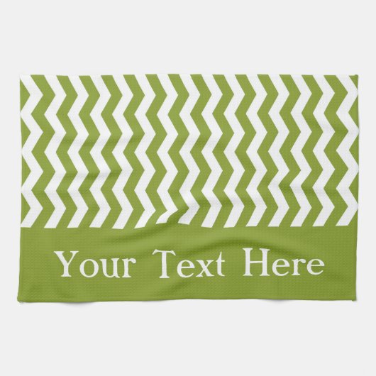 Ipanema Green Wave Zickzack anpassbar Geschirrtuch (Horizontal)