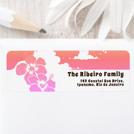 Ipanema Hibiscus & Summer Clouds Customizable