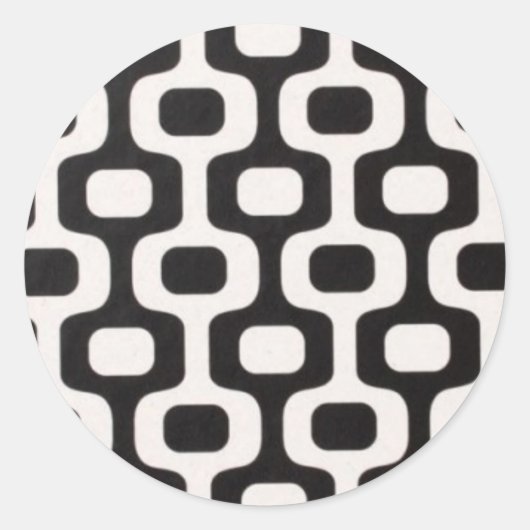 Ipanema Leblon Bürgersteig Rio Brasil Runder Aufkleber (Vorderseite)