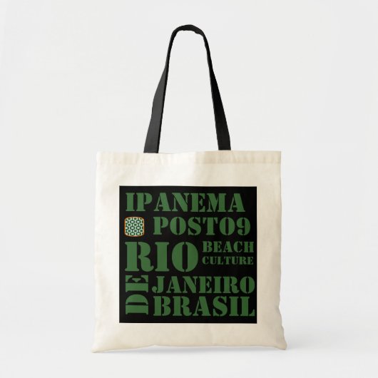 Ipanema, Posto 9, Strandkultur Tragetasche (Vorne)