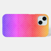 Ipanema Rainbow Hypnotic Diamond Modern Pop Art Case-Mate iPhone Hülle (Rückseite (Horizontal))