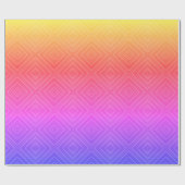 Ipanema Rainbow Hypnotic Diamond Modern Pop Art Geschenkpapier (Flach)