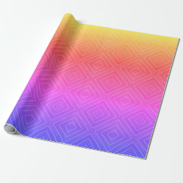 Ipanema Rainbow Hypnotic Diamond Modern Pop Art Geschenkpapier