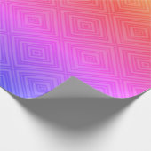 Ipanema Rainbow Hypnotic Diamond Modern Pop Art Geschenkpapier (Ecke)