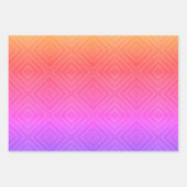 Ipanema Rainbow Hypnotic Diamond Modern Pop Art Geschenkpapier Set (Vorderseite 3)